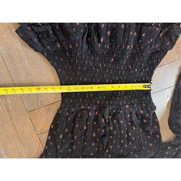 NWOT Allison New York Scarlett Black Metallic Dress Size Large - Picture 11 of 12